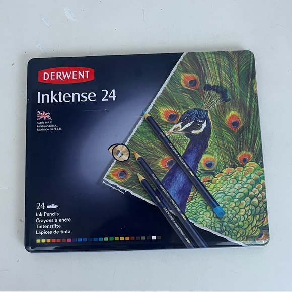 Derwent Inktense 24 Ink Pencils New In Box - Picture 1 of 7